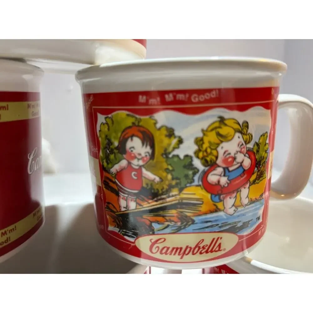 Set of Campbell's Soup Kids Ceramic Mugs Set Of 6